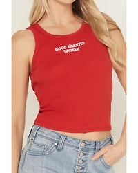 Youth Revolt Women's Good Hearted Woman Ribbed Tank