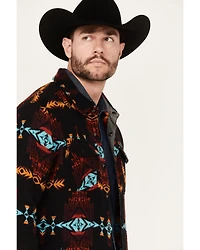 Rock & Roll Denim Men's Southwestern Print Shirt Jacket