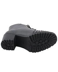 Milwaukee Leather Women's Studded Rocker Boots - Round Toe