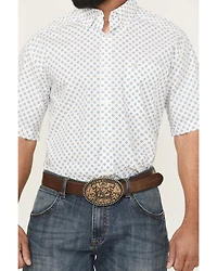 Ariat Men's Shawn Geo Print Short Sleeve Button-Down Western Shirt
