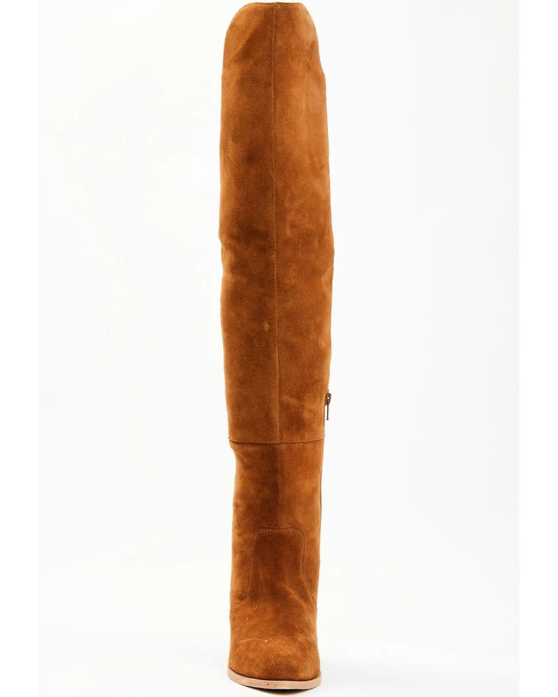 Shyanne Women's Gypset Over The Knee Western Boots - Round Toe
