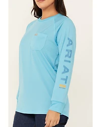 Ariat Women's Rebar Heat Fighter Long Sleeve Work Shirt