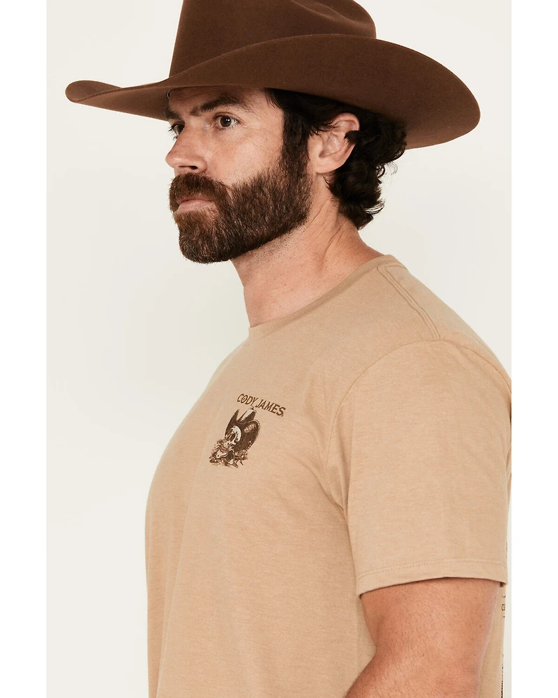 Cody James Men's Desert Skull Short Sleeve Graphic T-Shirt