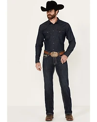 Rock & Roll Denim Men's Revolver Dark Vintage Wash Slim Straight Reflex Jeans
