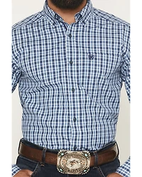 Ariat Men's Pro Series Stephan Plaid Print Long Sleeve Button-Down Stretch Western Shirt