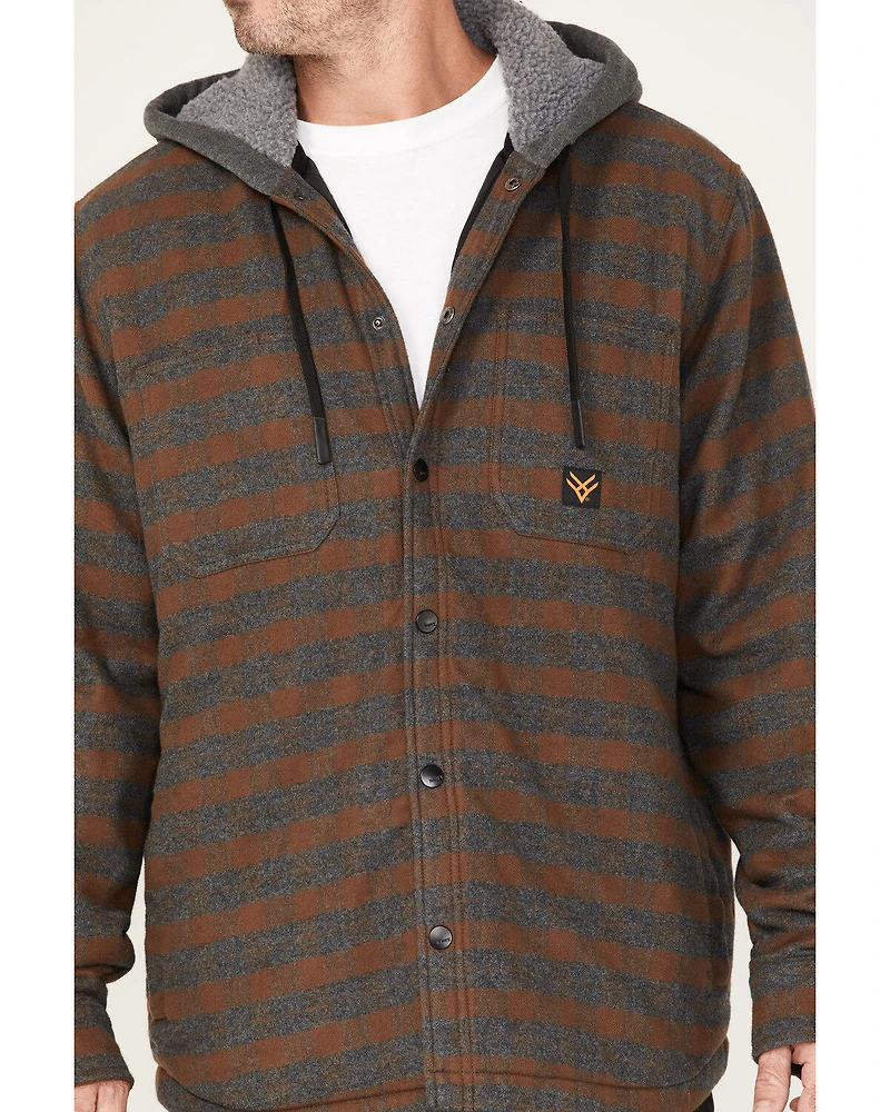 Hawx Men's Insulated Hooded Shirt Jacket