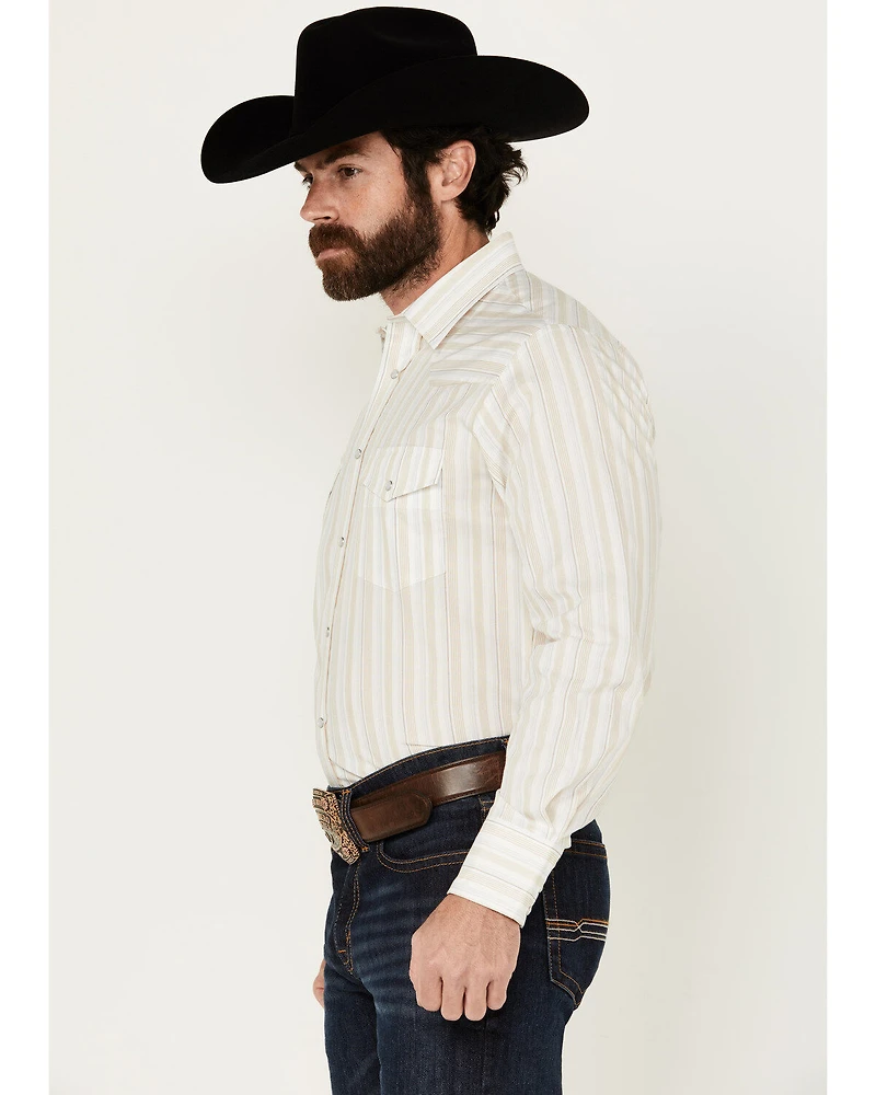 Roper Men's Serape Striped Long Sleeve Pearl Snap Western Shirt