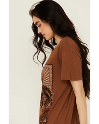 Wrangler Women's Cowboy Boyfriend Short Sleeve Graphic Tee