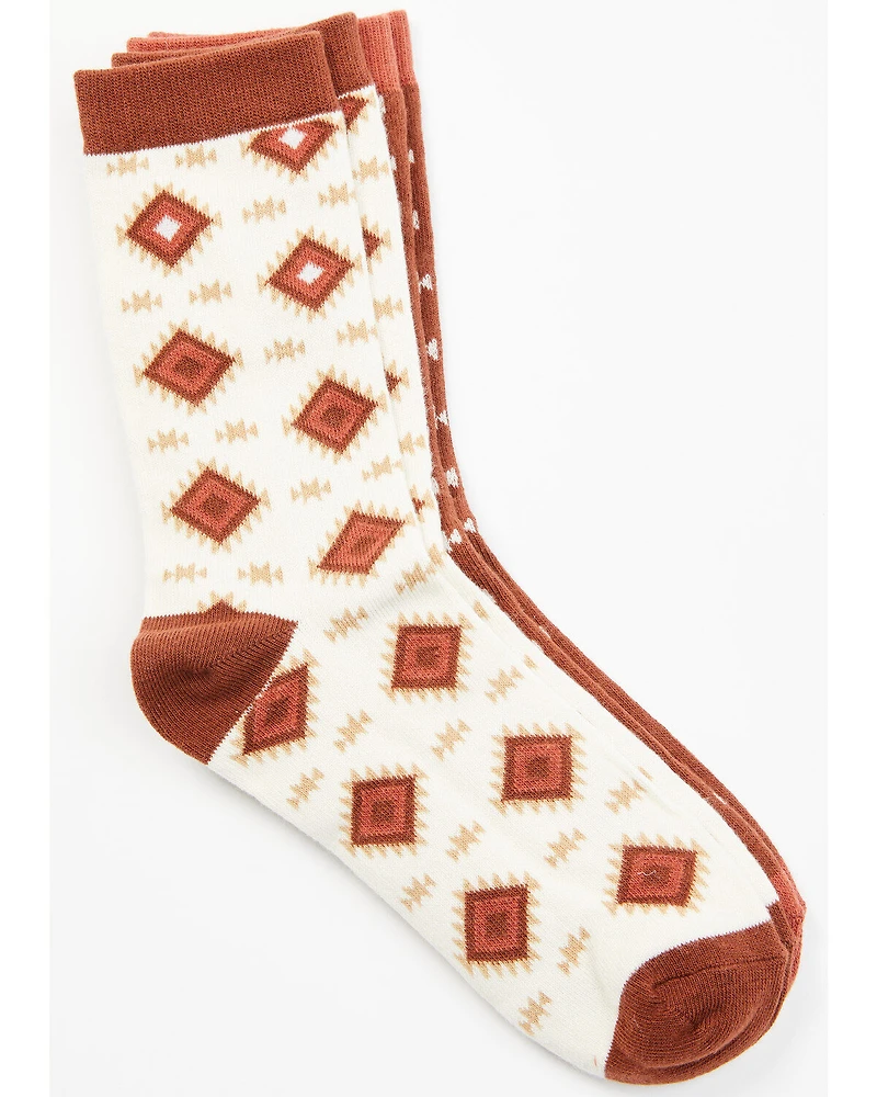 Shyanne Women's Cora Patterned Socks - 2 Pack