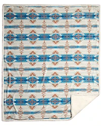 Carstens Home Wrangler Stack Rock Southwestern Faux Sherpa Throw