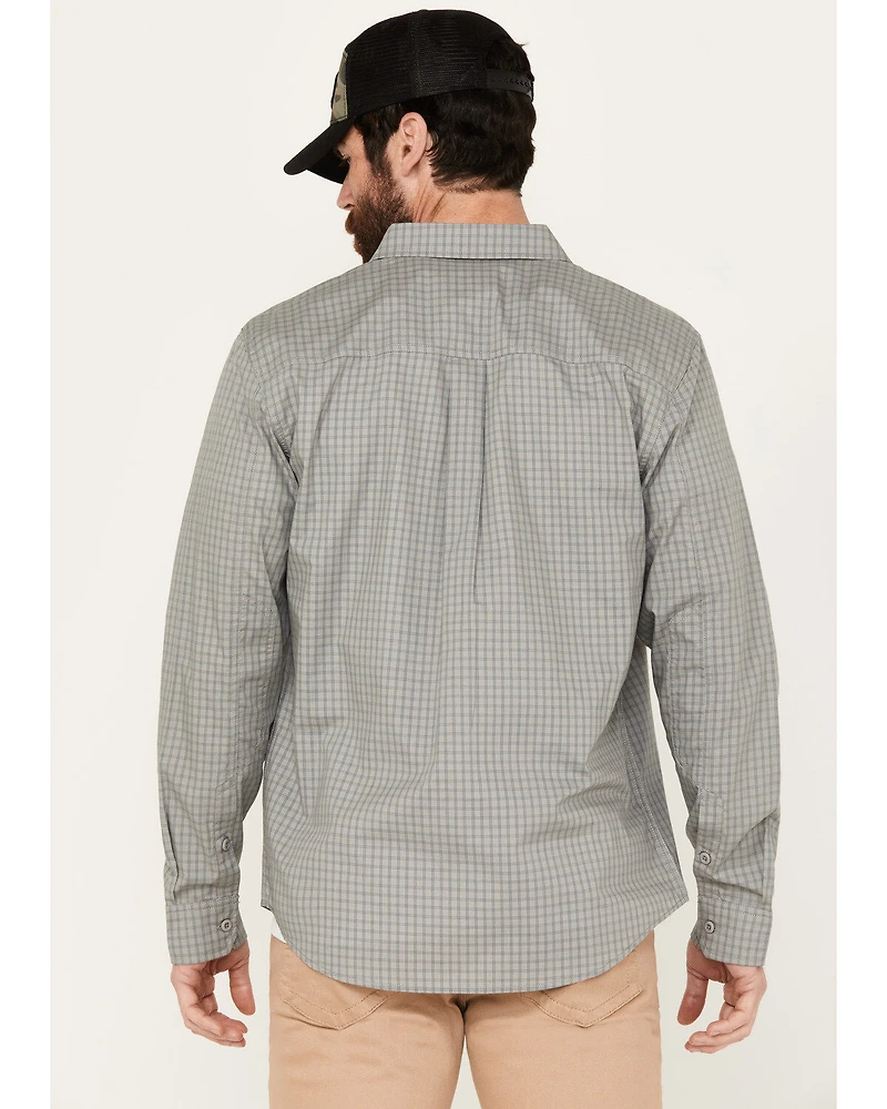 Brothers and Sons Men's Newkirk Plaid Print Long Sleeve Button-Down Western Performance Shirt
