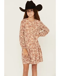 Hayden LA Girls' Floral Drop Waist Mini Dress