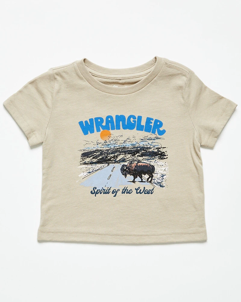 Wrangler Infant Boys' Buffalo Short Sleeve Graphic T-Shirt