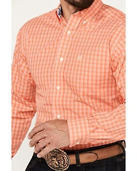 Ariat Men's Wrinkle Free Winston Plaid Print Button-Down Long Sleeve Western Shirt