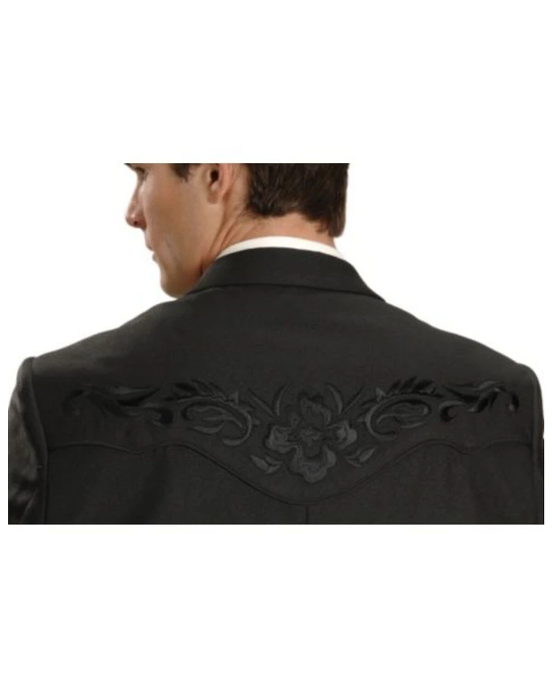 Scully Black Floral Embroidered Western Jacket