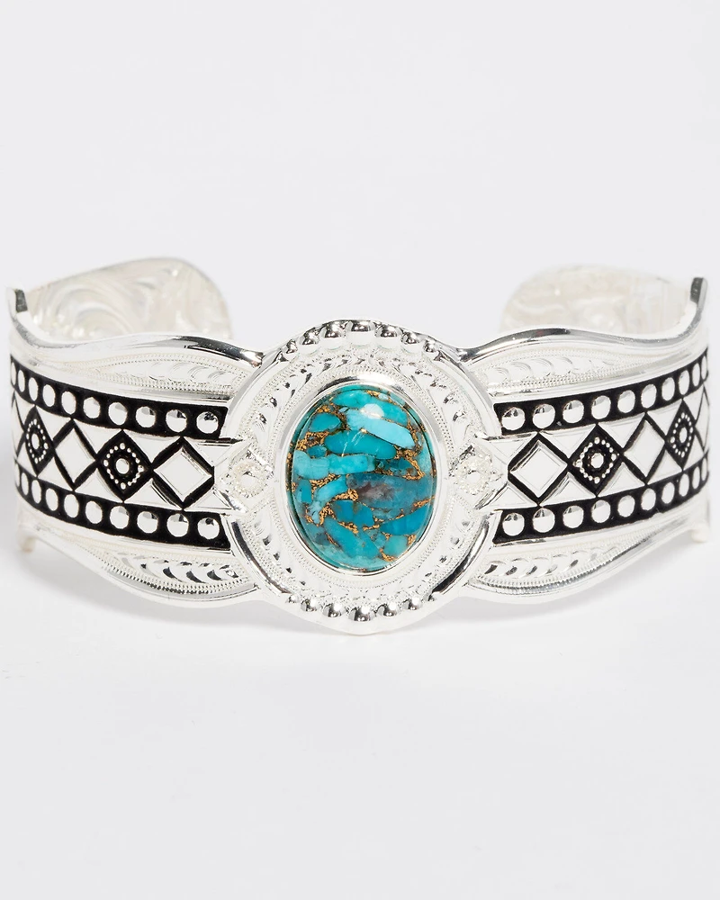 Montana Silversmiths Women's Phases of the World Cuff Bracelet