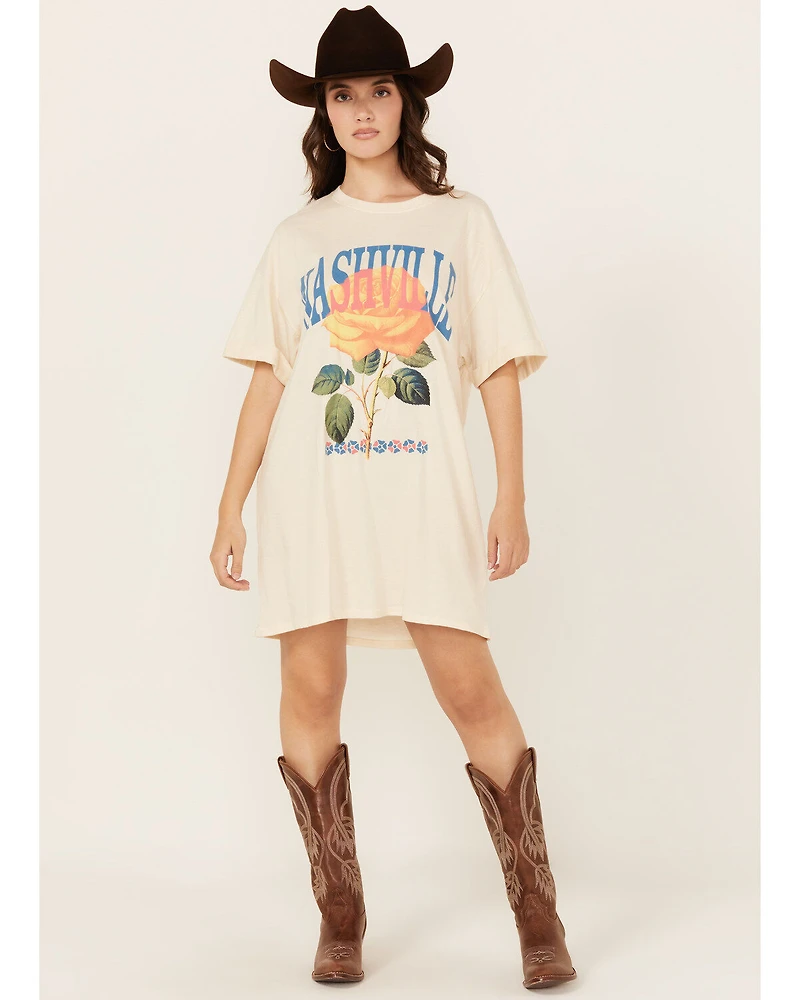 Girl Dangerous Women's Nashville Rose T-Shirt Mini Dress