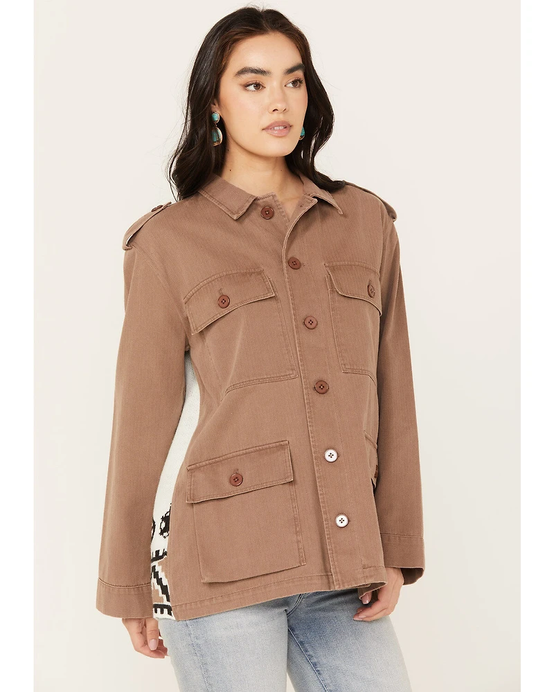 Wild Moss Women's Knit Back Howdy Jacket
