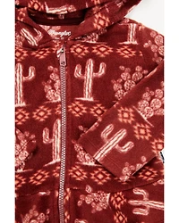 Wrangler Toddler Girls' Cactus Print Hooded Jacket