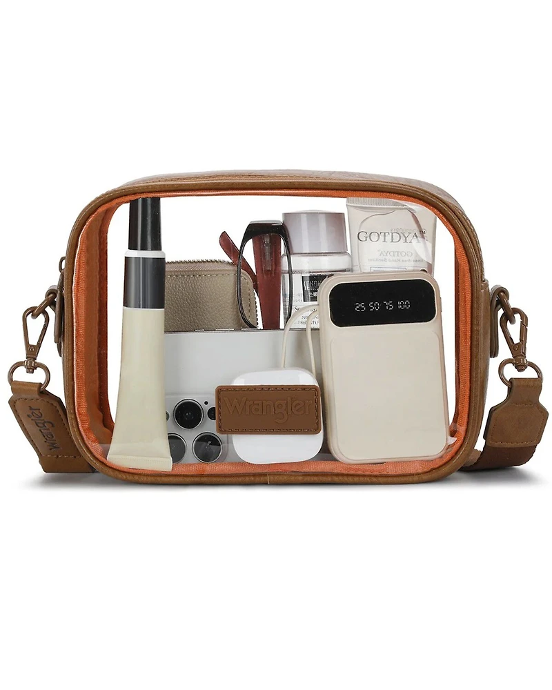 Wrangler Women's Clear Stadium Crossbody Bag