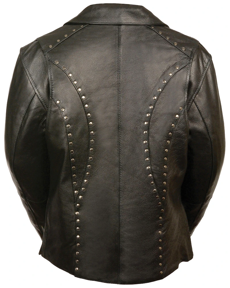 Milwaukee Leather Women's Classic Studded Motorcycle Jacket