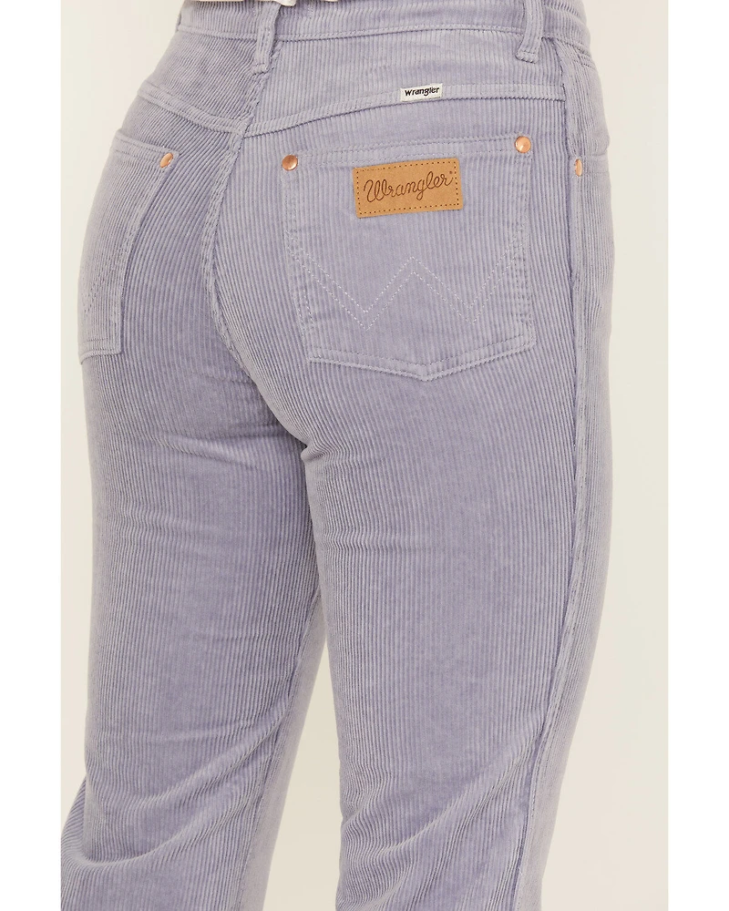 Wrangler Women's Wild West High Rise Corduroy Straight Jean