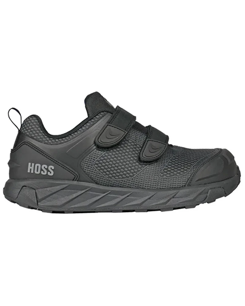 Hoss Men's Buster Low Velcro Waterproof Slip Resistant Work Shoes - Carbon Nano Toe