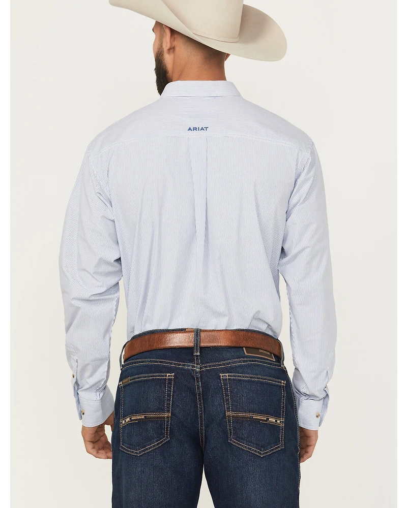Ariat Men's Dayne Mini Striped Long Sleeve Western Shirt