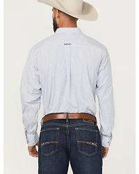Ariat Men's Dayne Mini Striped Long Sleeve Western Shirt
