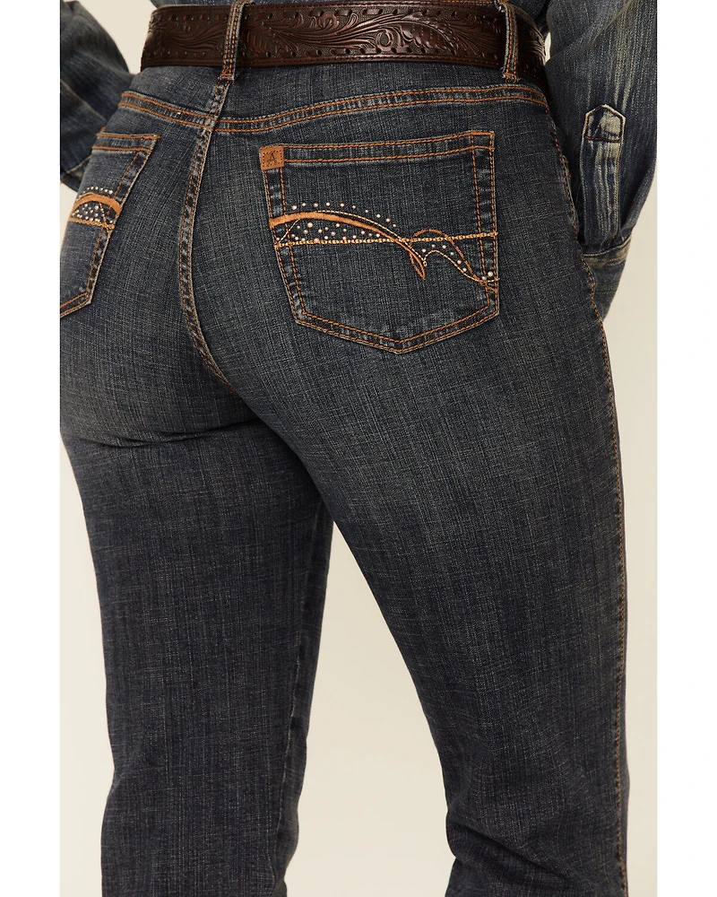 Aura by Wrangler Women's Autumn Gold Slimming Stretch Jeans