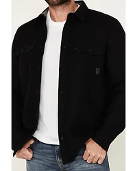 Brothers & Sons Men's Hamilton Solid Long Sleeve Button-Down Western Shirt Jacket