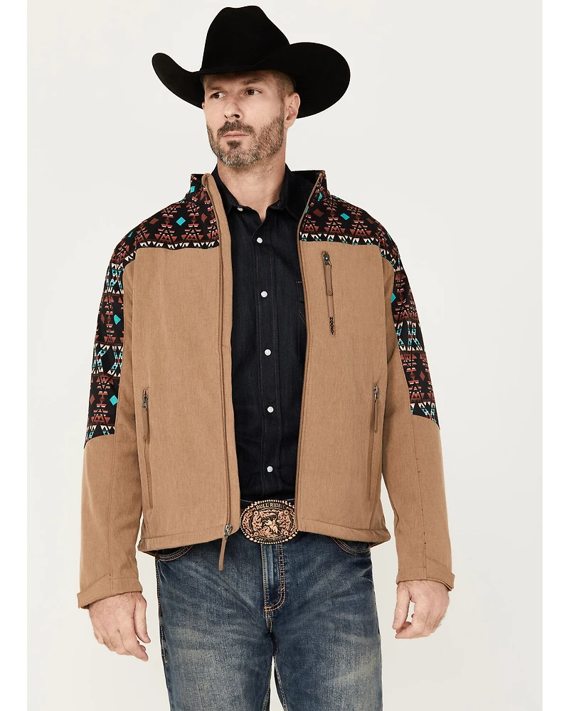 Hooey Men's Southwestern Print Softshell Jacket