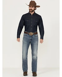 Blue Ranchwear Men's Dorado Wash Bronson Slim Straight Stretch Denim Jeans