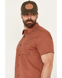 Brothers and Sons Men's Andrews Plaid Print Short Sleeve Button Down Western Shirt