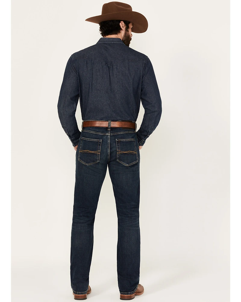 RANK 45® Men's Calico Wash Ambush Slim Straight Stretch Denim Jeans