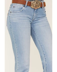Wrangler Retro Women's Light Wash Mid Rise Hallie Trouser Jeans