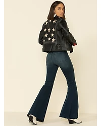 Mauritius Leather Women's Christy Scatter Star Jacket