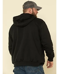 Carhartt Men's Rain Defender Thermal Lined Zip Work Hooded Sweatshirt - Tall