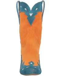 Dingo Women's Spicy Underlay Suede Leather Western Booties - Snip Toe