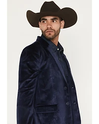 Rock & Roll Denim Men's Paisley Velvet Modern Fit Sportcoat