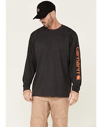 Carhartt Men's Loose Fit Heavyweight Long Sleeve Logo Graphic Work T-Shirt