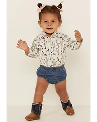 Wrangler Infant Girls' Denim Diaper Cover