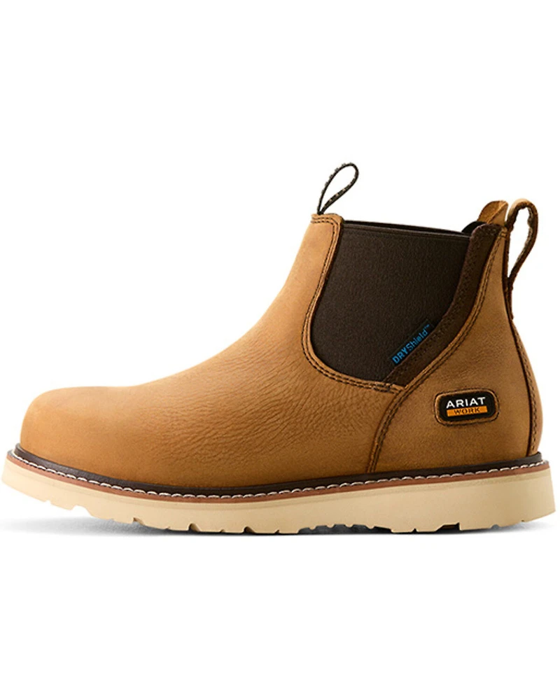 Ariat Women's 5.5" Rebar Wedge Chelsea Waterproof Work Boots - Soft Toe