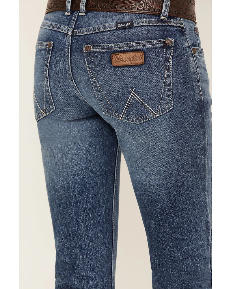 Wrangler Retro Women's Medium Wash Mid Rise Mae Megan Bootcut Jeans