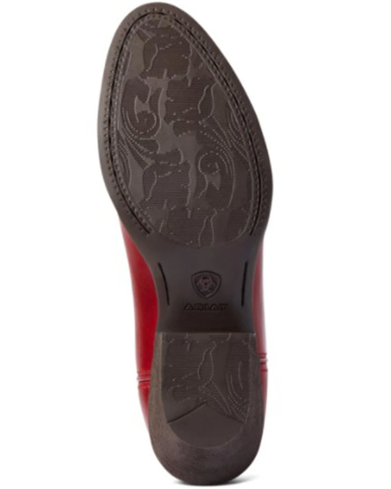 Ariat Women's Rosy Red Heritage R Toe Stretch Fit Full-Grain Western Boot - Round