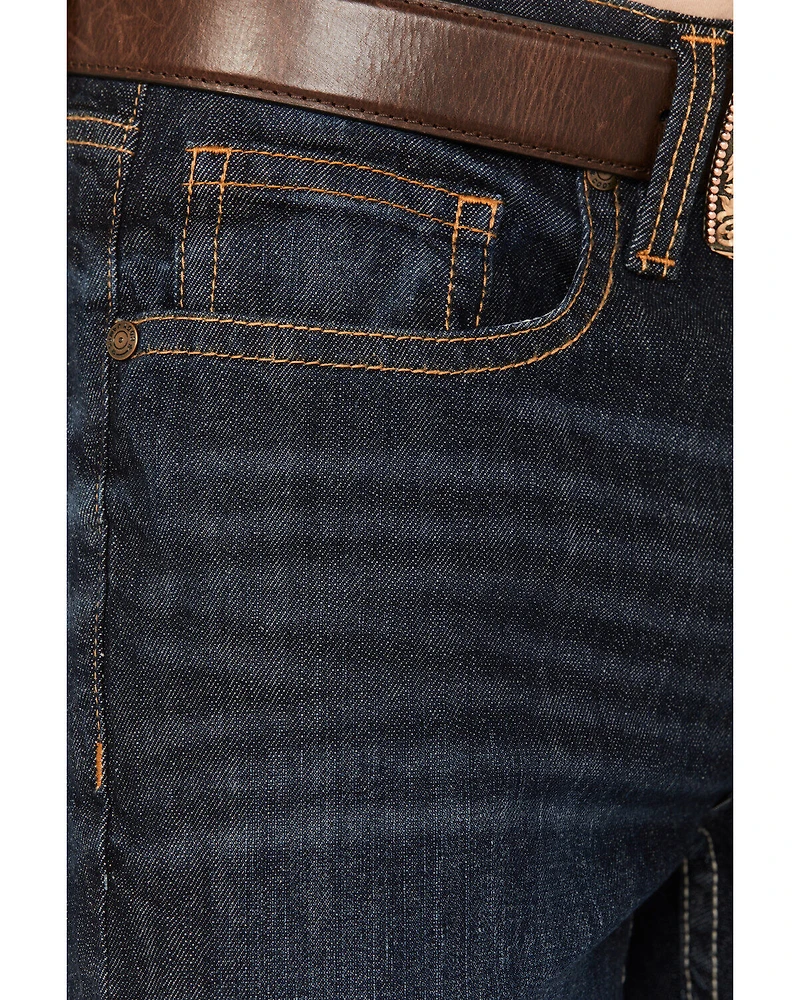 Cody James Men's Night Hawk Wash Wyatt Slim Bootcut Stretch Denim Jeans