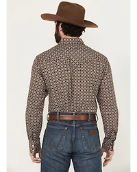 Cinch Men's Geo Print Long Sleeve Snap Western Shirt