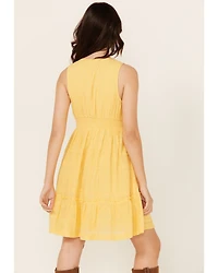 Shyanne Women's Embroidered Sleeveless Mini Dress