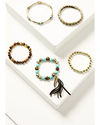 Shyanne Women's Desert Boheme Bracelet Set - 5 Pieces