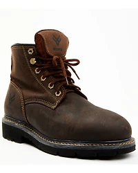 Hawx Men's 6" Oily Crazy Horse Lace-Up Work Boot - Composite Toe